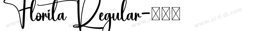 Florita Regular字体转换